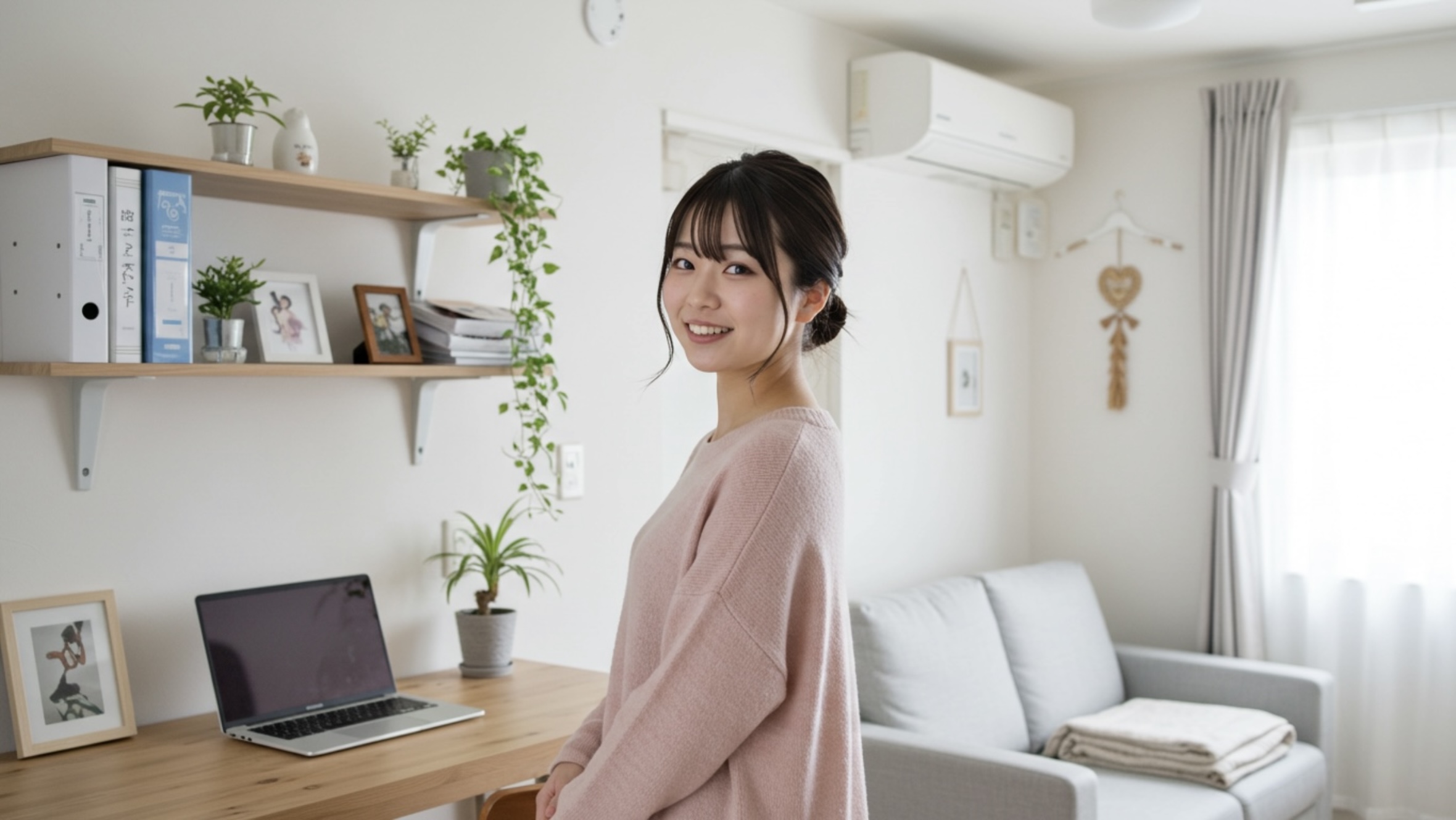 賃貸物件サービス・クロスハウス！初期費用が安くリノベーションされた東京のワンルームに住む女性